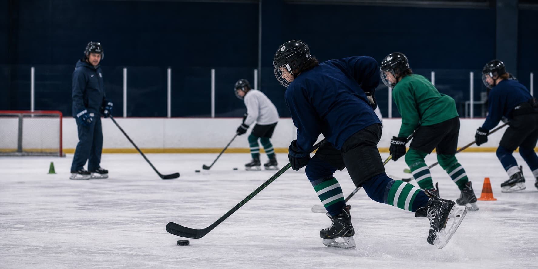 Youth hockey practice